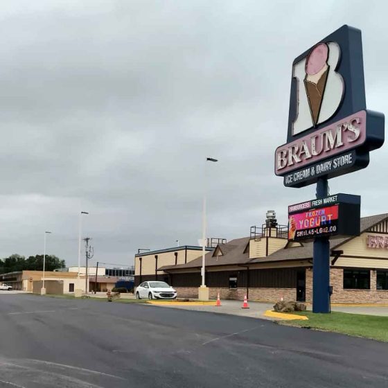 Road Work Pawing Cross Streets Between E Trudgeon St and Main Street